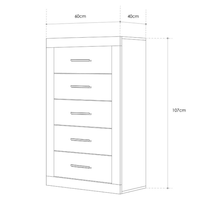 Sinfonier 5 cajones DORA