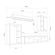 Mueble salón modular LEWIS