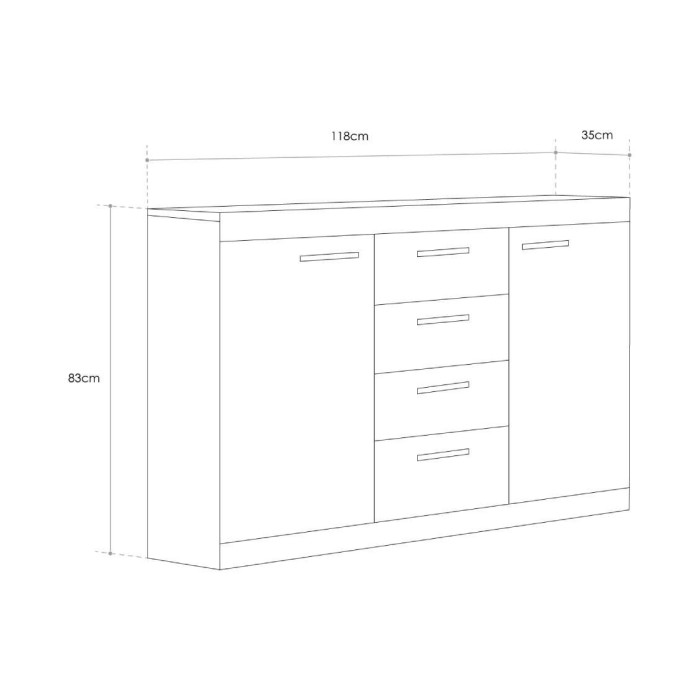 Mueble aparador de salón LEWIS