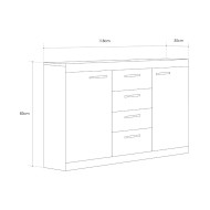 Mueble aparador de salón LEWIS