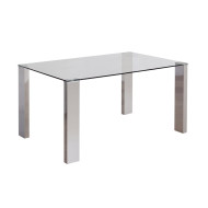 Mesa comedor rectangular cristal CANNES Mesa comedor rectangular cristal CANNES
