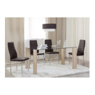 Mesa comedor rectangular cristal CANNES Mesa comedor rectangular cristal CANNES
