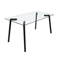 Mesa de comedor de cristal ESTOCOLMO | Cambia Tus Muebles
