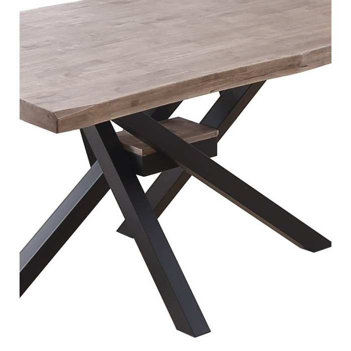 Mesa comedor industrial GAEL patas metal cruzadas