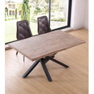 Mesa comedor industrial GAEL patas metal cruzadas