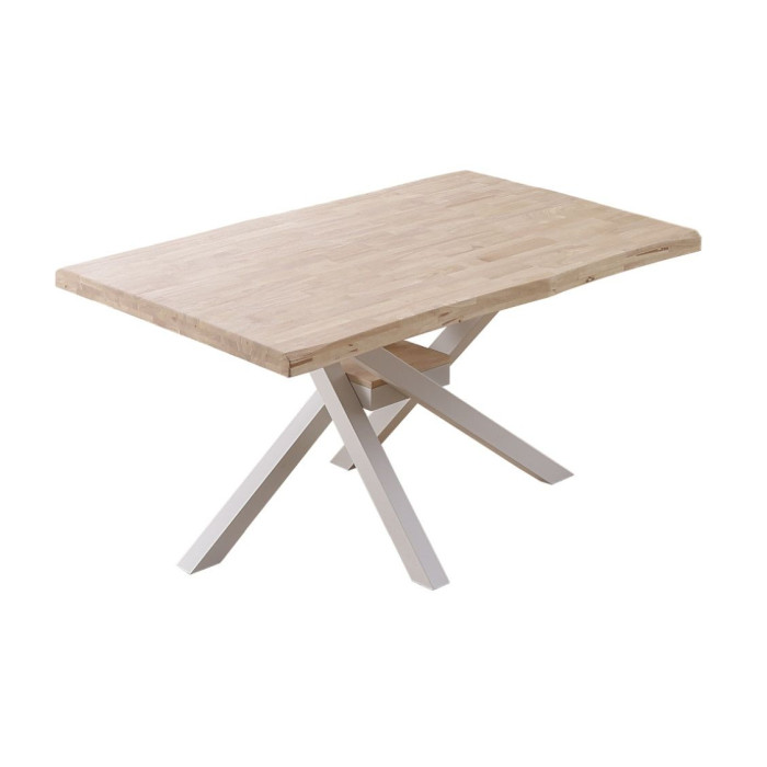 Mesa comedor industrial GAEL patas metal cruzadas