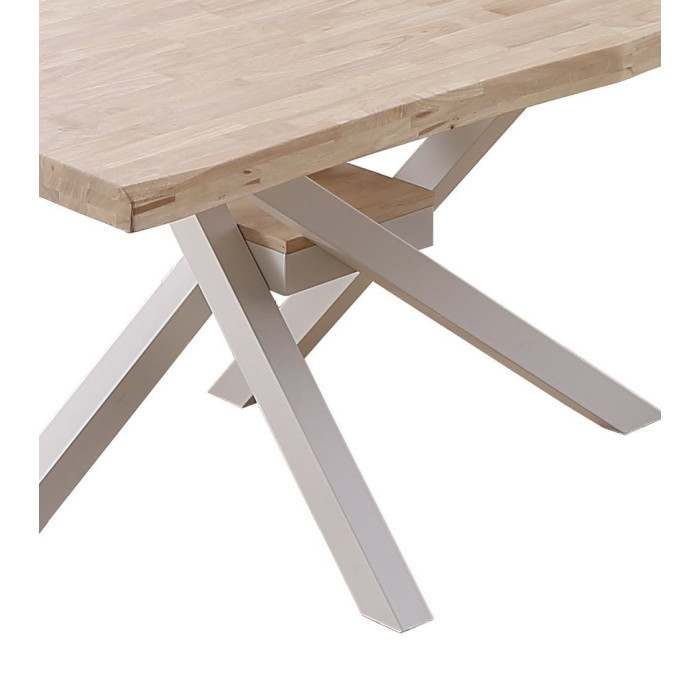 Mesa comedor industrial GAEL patas metal cruzadas