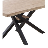 Mesa comedor industrial GAEL patas metal cruzadas