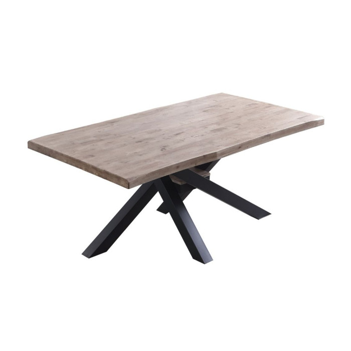 Mesa comedor industrial GAEL patas metal cruzadas