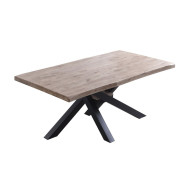 Mesa comedor industrial GAEL patas metal cruzadas