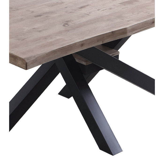 Mesa comedor industrial GAEL patas metal cruzadas