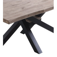 Mesa comedor industrial GAEL patas metal cruzadas