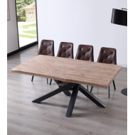 Mesa comedor industrial GAEL patas metal cruzadas