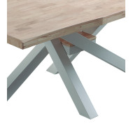 Mesa comedor industrial GAEL patas metal cruzadas