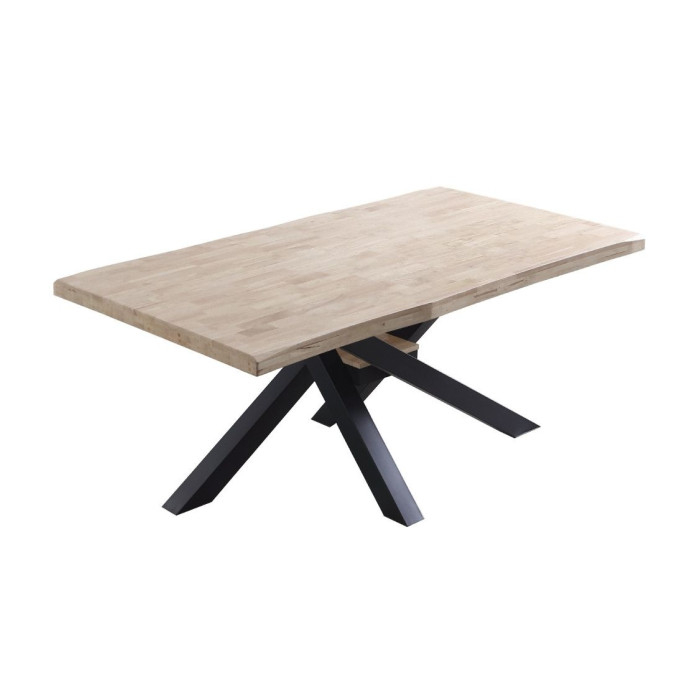 Mesa comedor industrial GAEL patas metal cruzadas