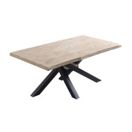Mesa comedor industrial GAEL patas metal cruzadas