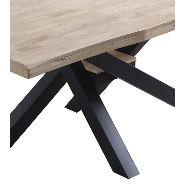 Mesa comedor industrial GAEL patas metal cruzadas