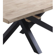 Mesa comedor industrial GAEL patas metal cruzadas