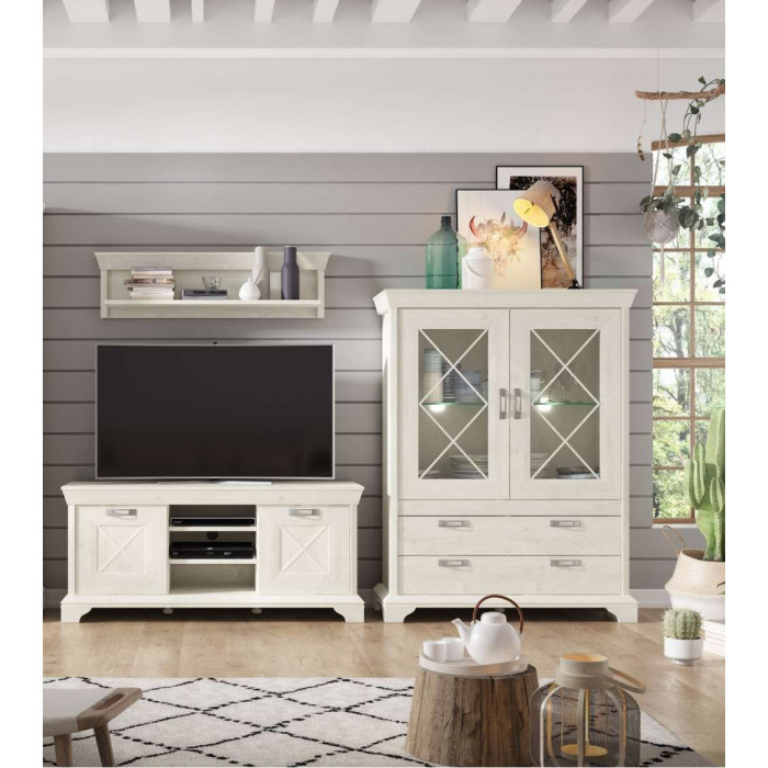 Vitrina doble de salón-comedor KAREN