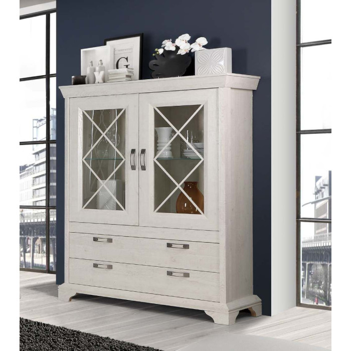 Vitrina doble de salón-comedor KAREN