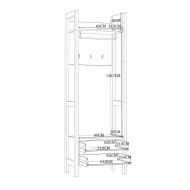 Mueble perchero para recibidor BJORN