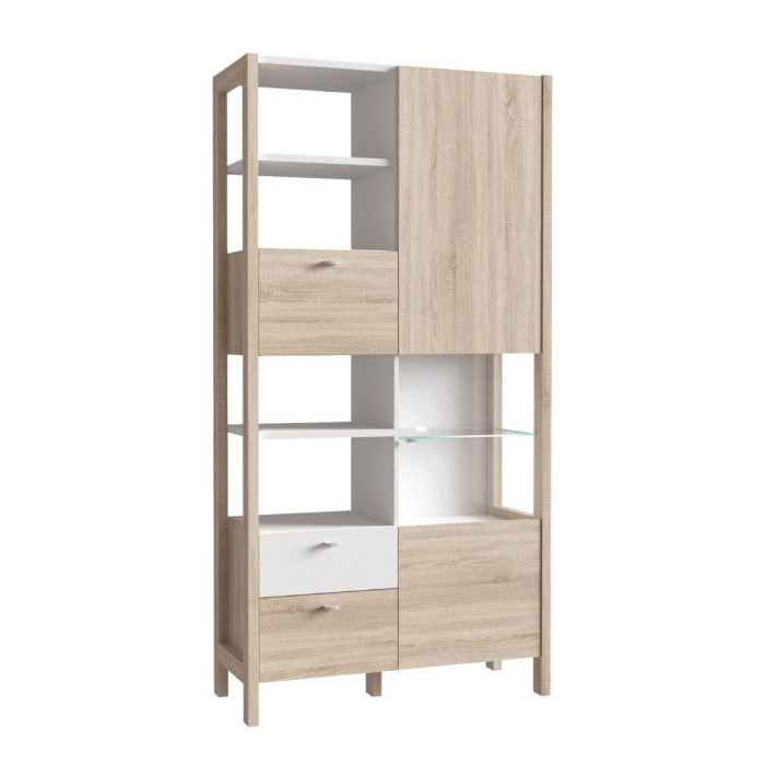 Vitrina doble alta BJORN estilo nórdico