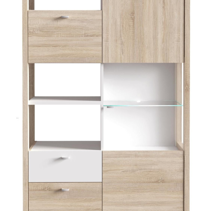 Vitrina doble alta BJORN estilo nórdico