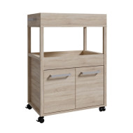 Mueble bar BACO con ruedas estilo industrial