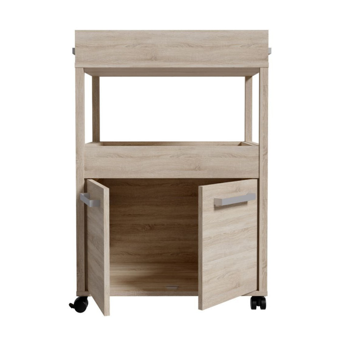 Mueble bar BACO con ruedas estilo industrial