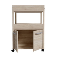 Mueble bar BACO con ruedas estilo industrial