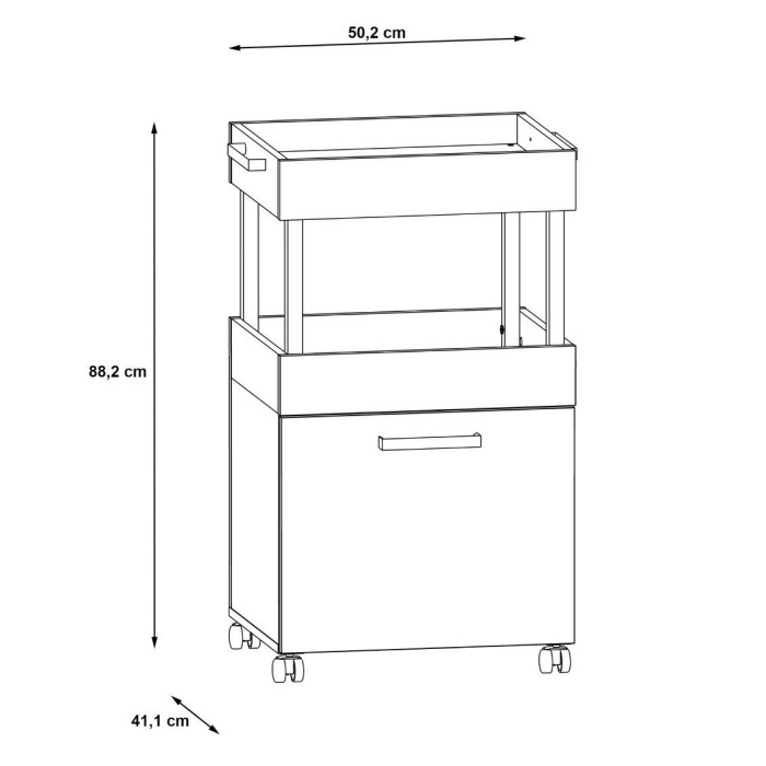 Mueble bar con ruedas FIZZ