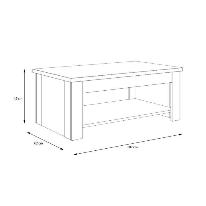 Mesa centro elevable DUMI | Cambia Tus Muebles