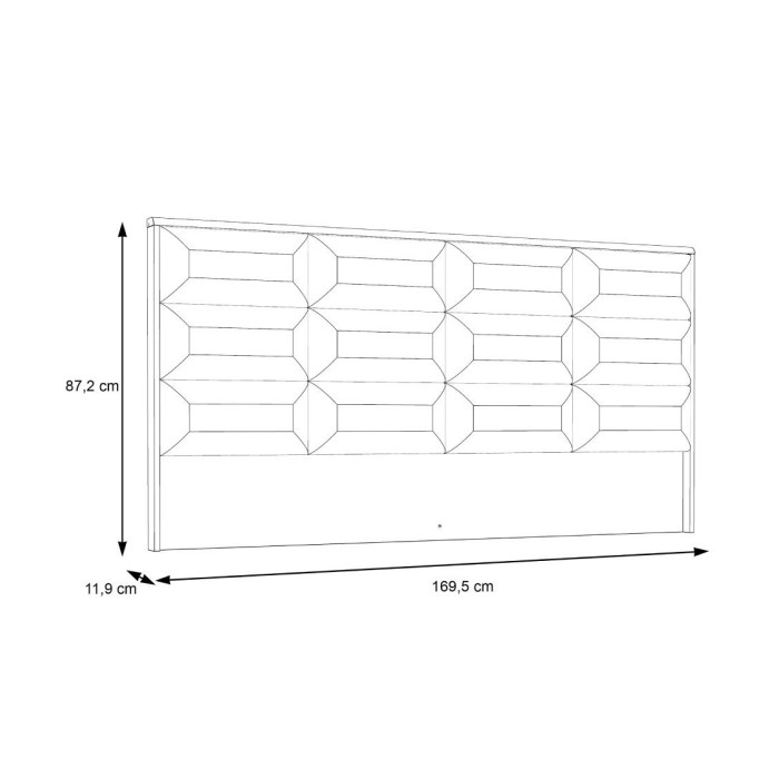 Cabecero de cama de 170 cm SATURN