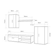 Mueble de salón BOSCO - Mueble modular moderno | Cambia Tus Muebles Mueble de salón BOSCO - Mueble modular moderno | Cambia Tus Muebles