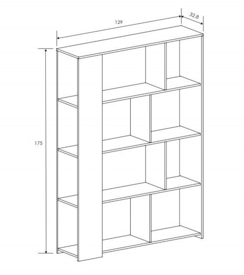 Estantería De Pared Con 8 Compartimentos Blanca Fmd con Ofertas en  Carrefour