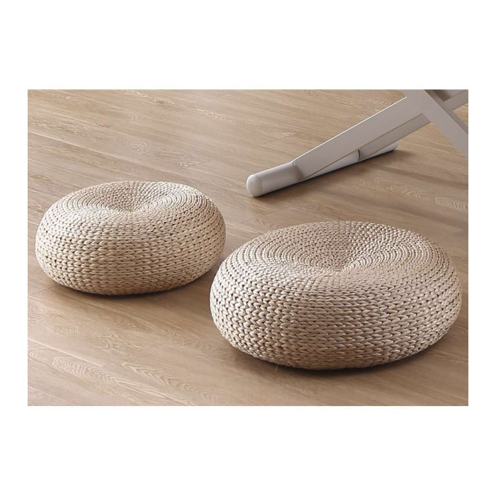 Puff redondo ratán VEGA