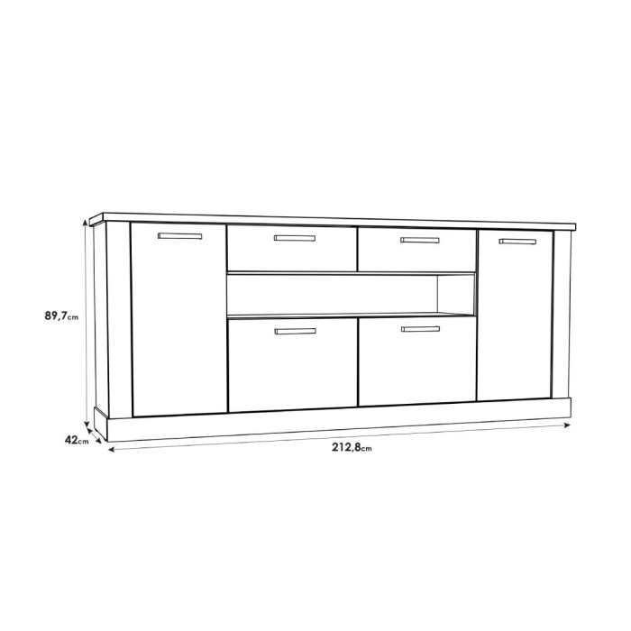 Mueble aparador rústico YUKON | Don Tresillo