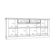 Mueble aparador rústico YUKON | Don Tresillo