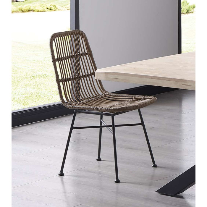 Pack 4 sillas de ratán BANGLI