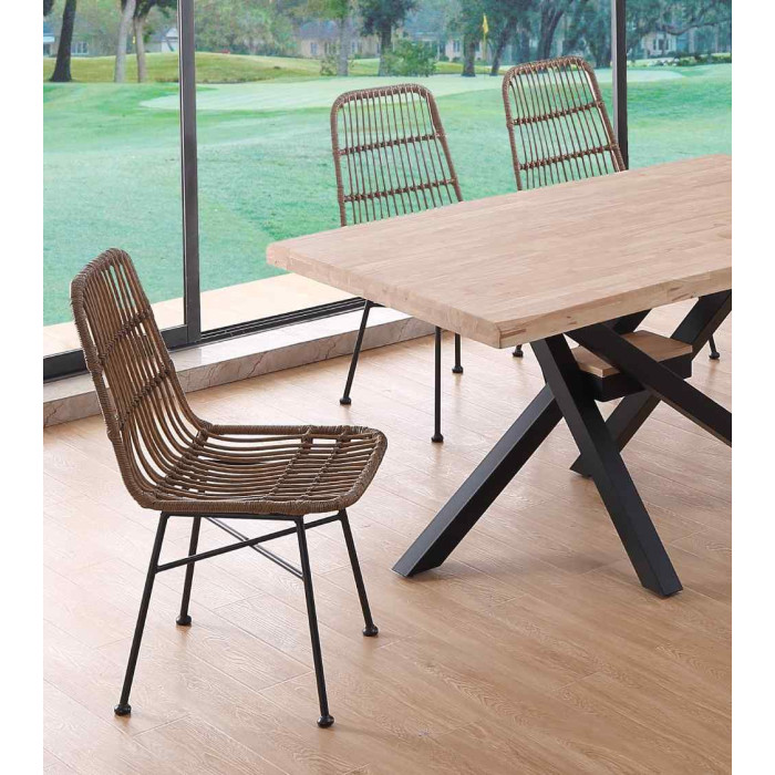 Pack 4 sillas de ratán BANGLI