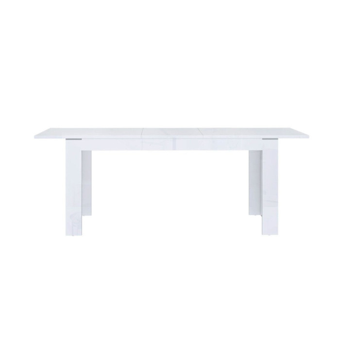 Mesa comedor extensible blanca SNOW