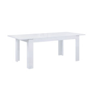 Mesa comedor extensible blanca SNOW