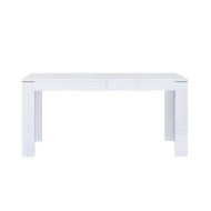 Mesa comedor extensible blanca SNOW