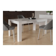 Mesa comedor extensible blanca SNOW