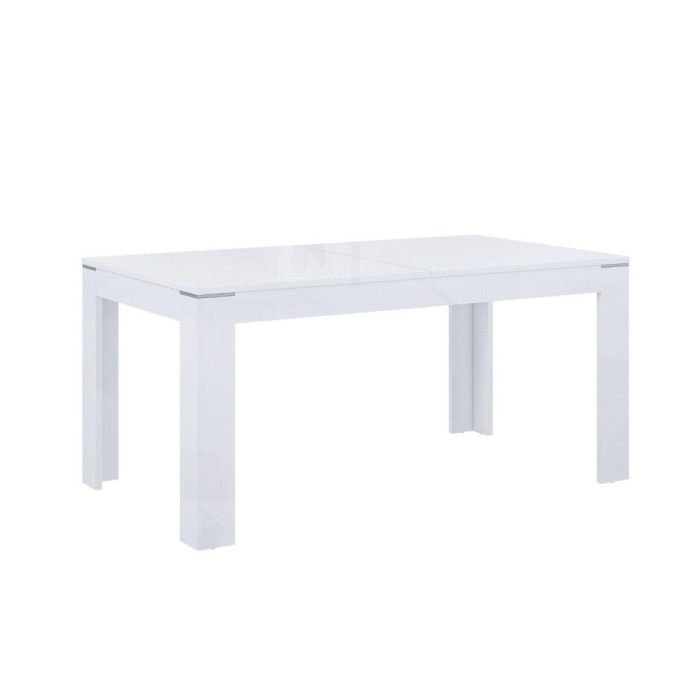 Mesa comedor extensible blanca SNOW