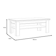Mesa de centro KAREN rústica moderna