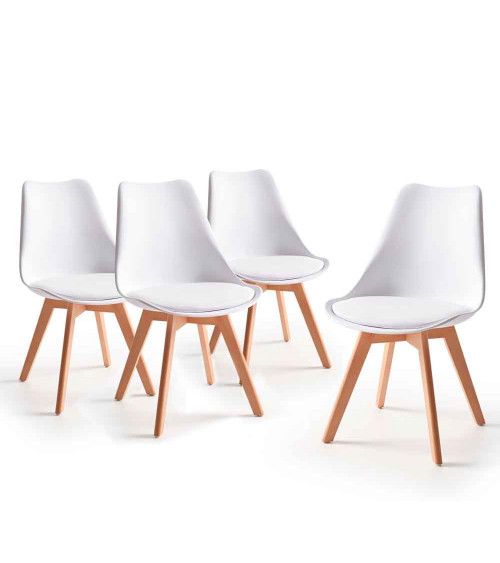 Pack de 4 sillas de comedor o cocina TULIPA Pack de 4 sillas de comedor o cocina TULIPA
