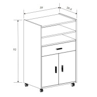 Mueble carrito cocina AVA