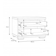 Mesita de noche SNOW