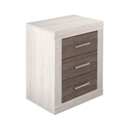 Mesita de noche 3 cajones JANA